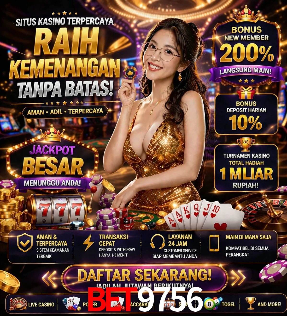 Roleta e blackjack BET9756